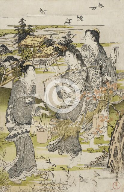 Noda no Tamagawa, c1787. Creator: Kubo Shunman.