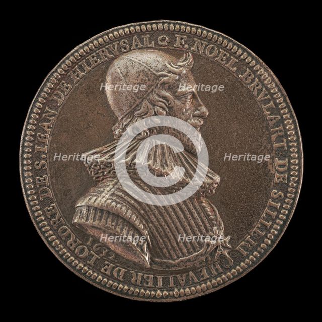 Noël Brulart de Sillery, 1577-1640, Knight of Malta 1632 [obverse], 1632. Creator: Unknown.