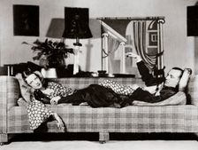 Noel Coward and Gertrude Lawrence in a scene from Private Lives New York, USA, 1931. Creator: Unknown