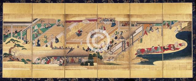 Noh Play: Funa Benkei, about 1660. Creator: Unknown.