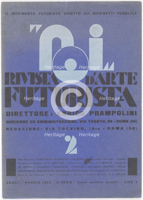 Noi. Rivista d'arte futurista , 1923-1925. Creator: Marinetti, Filippo Tommaso (1876-1944).