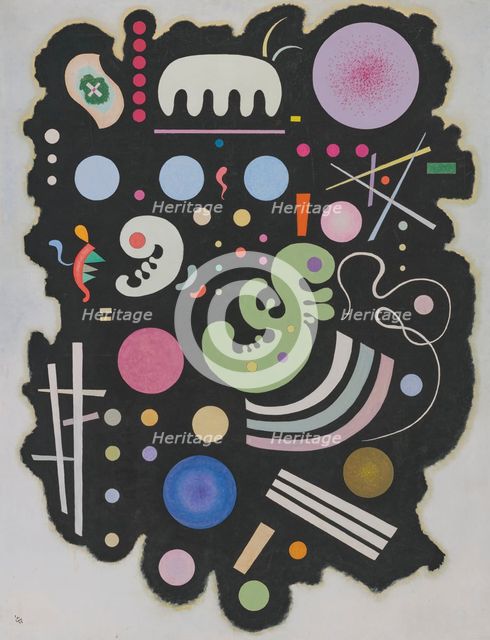 Noir bigarré, 1935. Creator: Kandinsky, Wassily Vasilyevich (1866-1944).
