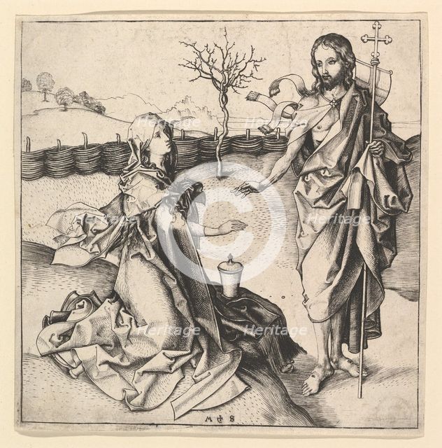 Noli me Tangere, ca. 1435-1491. Creator: Martin Schongauer.