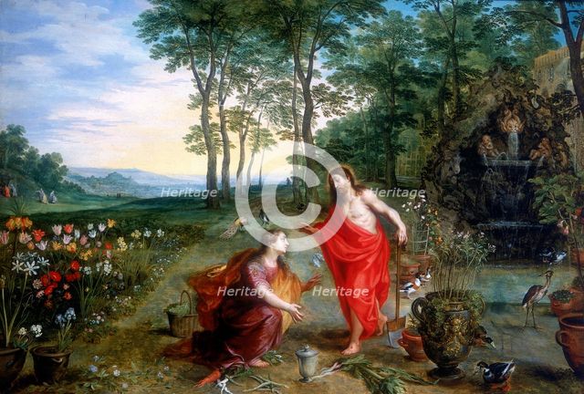 'Noli me tangere' ('Do Not Touch Me'), 17th century. Creator: Jan Brueghel the younger.