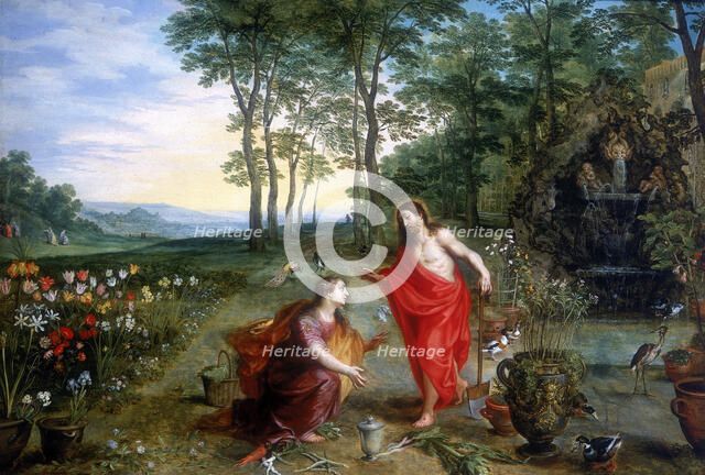 'Noli me tangere' ('Do Not Touch Me'), 17th century. Creator: Jan Brueghel the younger.
