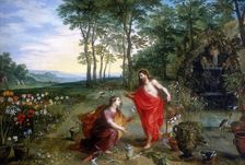 Noli me tangere ('Do Not Touch Me'), 17th century. Creator: Jan Brueghel the younger