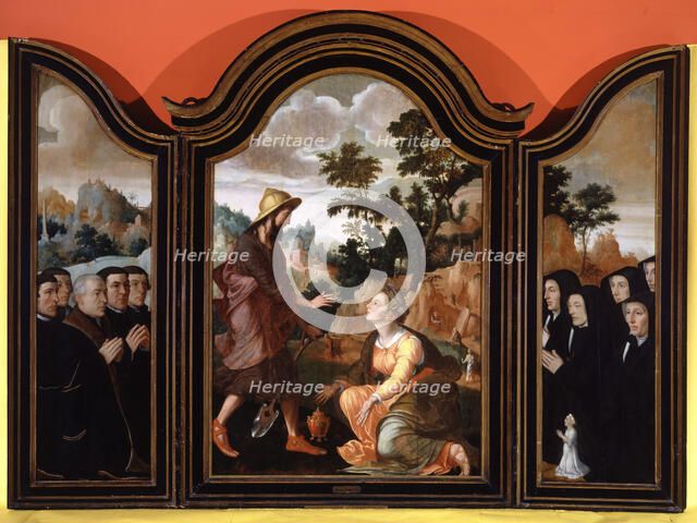 Noli Me Tangere, Donors in the Wings, 1548-1554. Creator: Jan van Scorel.