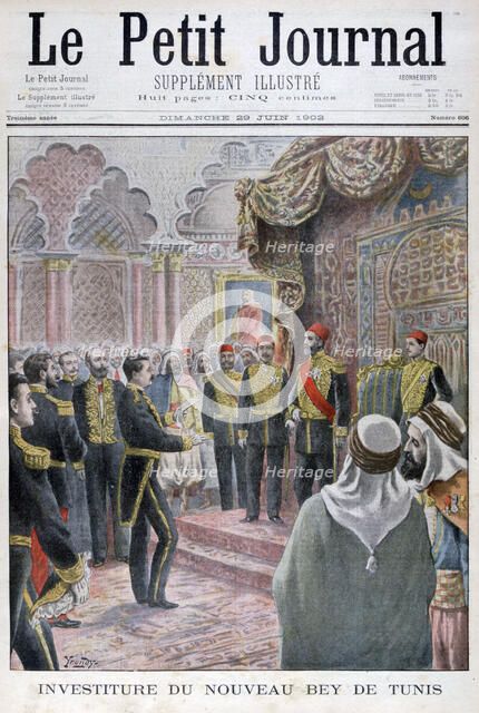 Nomination of the new Bey of Tunis, 1902. Artist: Yrondy
