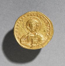 Nomisma with Nicephorus II Phocas , c. 963-969. Creator: Unknown