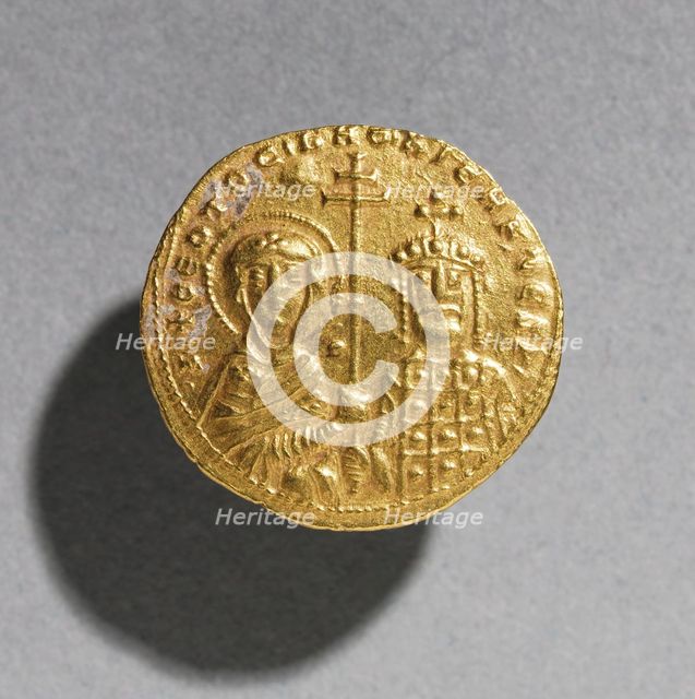 Nomisma with Nicephorus II Phocas (reverse), 963-969. Creator: Unknown.