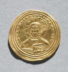 Nomisma with Basil II Bulgarotonos and His Brother Constantine VIII, 977-1025. Creator: Unknown