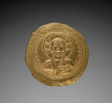 Nomisma with Constantine IX Monomachus (obverse), 1042-1055. Creator: Unknown
