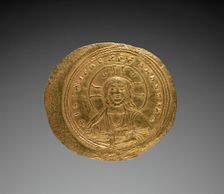 Nomisma with Constantine IX Monomachus (obverse), 1042-1055. Creator: Unknown