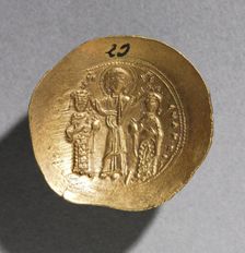 Nomisma with Eudocia and Romanus IV Diogenes (obverse), 1068-1071. Creator: Unknown