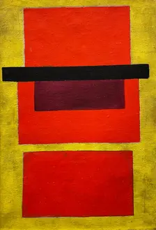 Non-Objective Composition. Color Painting, 1917. Creator: Rozanova, Olga Vladimirovna (1886-1918)