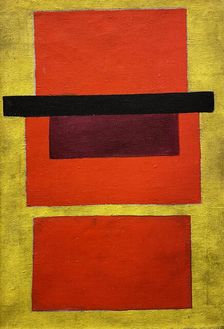 Non-Objective Composition. Color Painting, 1917. Creator: Rozanova, Olga Vladimirovna (1886-1918)