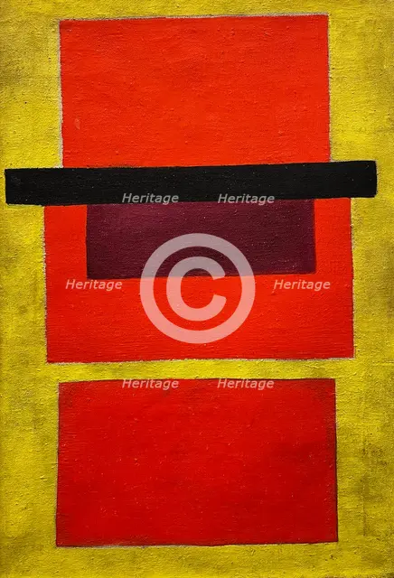 Non-Objective Composition. Color Painting, 1917. Creator: Rozanova, Olga Vladimirovna (1886-1918).