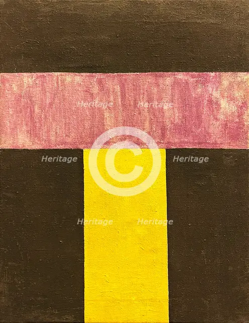 Non-Objective Composition. Color Painting, 1917. Creator: Rozanova, Olga Vladimirovna (1886-1918).