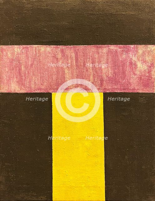 Non-Objective Composition. Color Painting, 1917. Creator: Rozanova, Olga Vladimirovna (1886-1918).