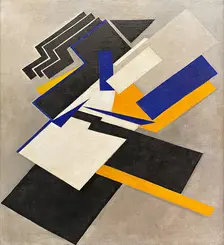 Non-Objective Composition. Suprematism , 1916. Creator: Rozanova, Olga Vladimirovna (1886-1918)