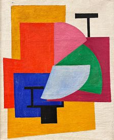 Non-Objective Composition. Suprematism , 1916. Creator: Rozanova, Olga Vladimirovna (1886-1918)