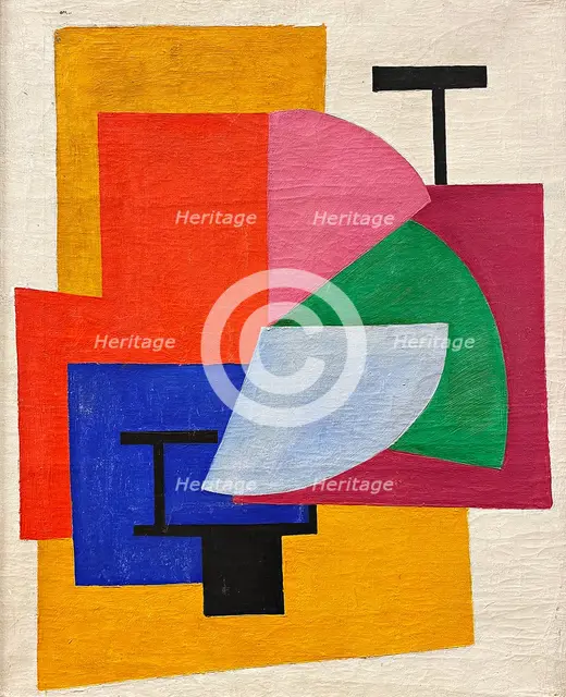 Non-Objective Composition. Suprematism , 1916. Creator: Rozanova, Olga Vladimirovna (1886-1918).