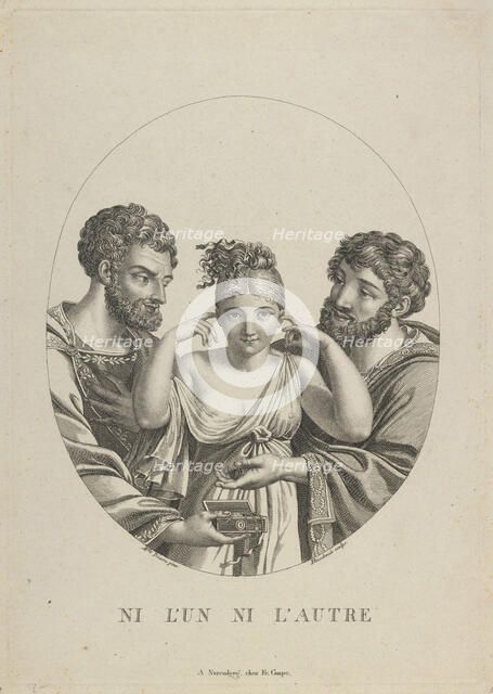 None of the two (Ni L'Un, Ni L'Autre), Early 19th cen.. Artist: Fleischmann, Friedrich (1791-1834)