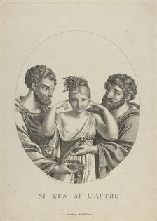 None of the two (Ni L'Un, Ni L'Autre), Early 19th cen.. Artist: Fleischmann, Friedrich (1791-1834)