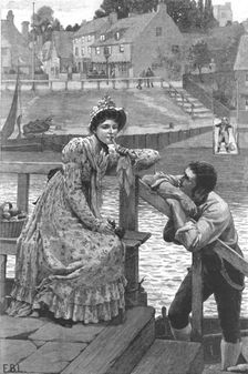 'None so Deaf as those who won't Hear'; after E. Blair Leighton 1890. Creator: Unknown