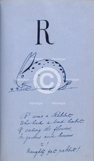 Nonsense Alphabet-R, 1860. Artist: Edward Lear.