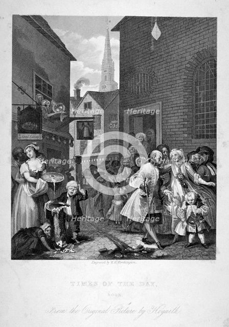 'Noon', 1738.     Artist: WH Worthington