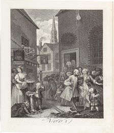 Noon, From the Series "The Four Times of the Day", 1738. Creator: Hogarth, William (1697-1764)