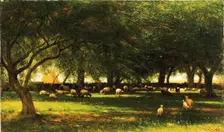 Noon in the Orchard, 1900. Creator: Worthington Whittredge