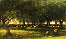 Noon in the Orchard, 1900. Creator: Worthington Whittredge