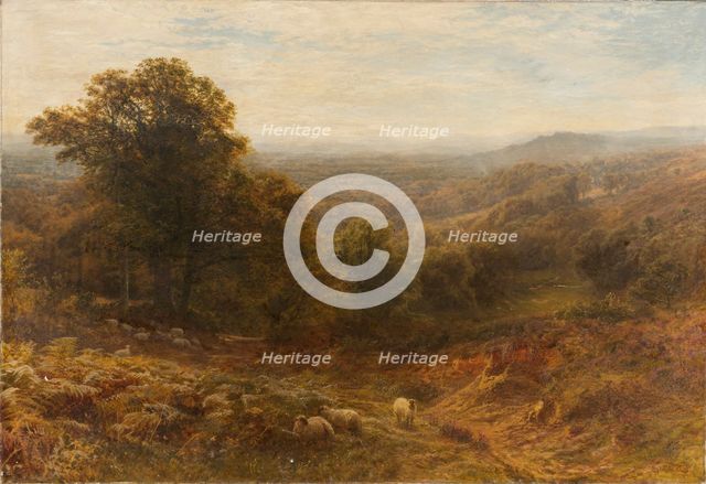 'Noon on the Surrey Hills', 1853-1893. Creator: George Vicat Cole.
