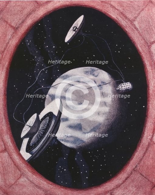 Noordung's Three-Unit Space Station Concept , 1929. Creator: NASA.