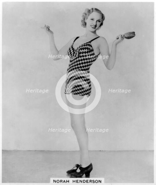 Norah Henderson, British actress, 1939. Artist: Unknown