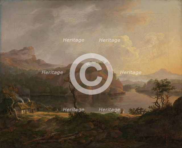 Nordic Landscape with a dead Tree, 1814. Creator: Johan Christian Dahl.