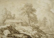 Nordic landscape with waterfall. Creator: Allart van Everdingen