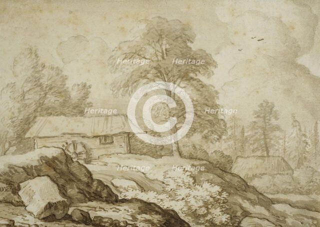 Nordic landscape with waterfall. Creator: Allart van Everdingen.