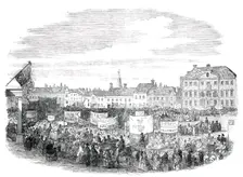 Norfolk Estuary - the Procession in Lynn, 1850. Creator: Unknown