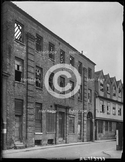 Norfolk Iron Works, Coslany Street, Norwich, Norfolk, 1942. Creator: George Bernard Mason.