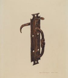 Norfolk Latch, c. 1939. Creator: Henrietta S. Hukill