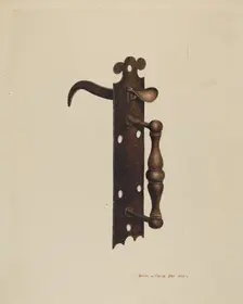 Norfolk Latch, c. 1939. Creator: Samuel W. Ford