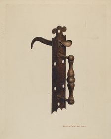 Norfolk Latch, c. 1939. Creator: Samuel W. Ford