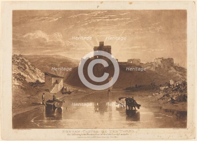 Norham Castle, published 1816. Creator: JMW Turner.