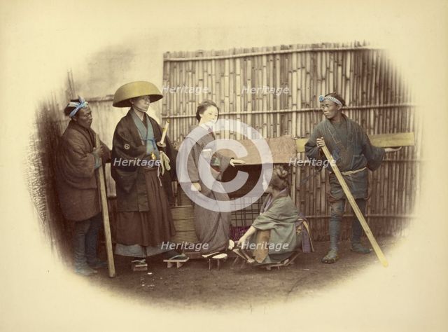 Norimono or Sedan Chair, 1866-1867. Creator: Felice Beato.