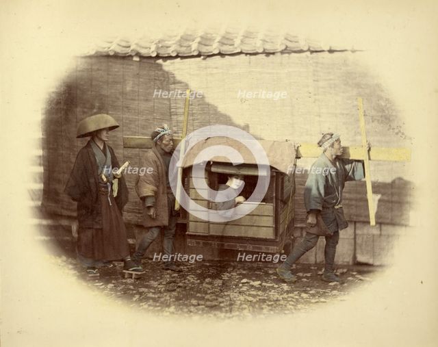 Norimono or Sedan Chair, 1866-1867. Creator: Felice Beato.