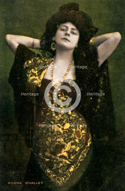 Norma Whalley, Australian actress, early 20th century.Artist: Miller and Lang