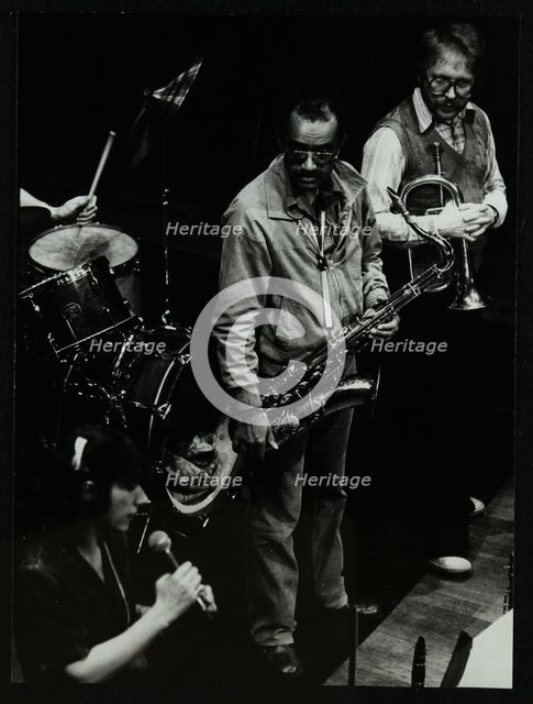 Norma Winstone, Art Themen and Henry Lowther performing at The Stables, Wavendon, Buckinghamshire. Artist: Denis Williams